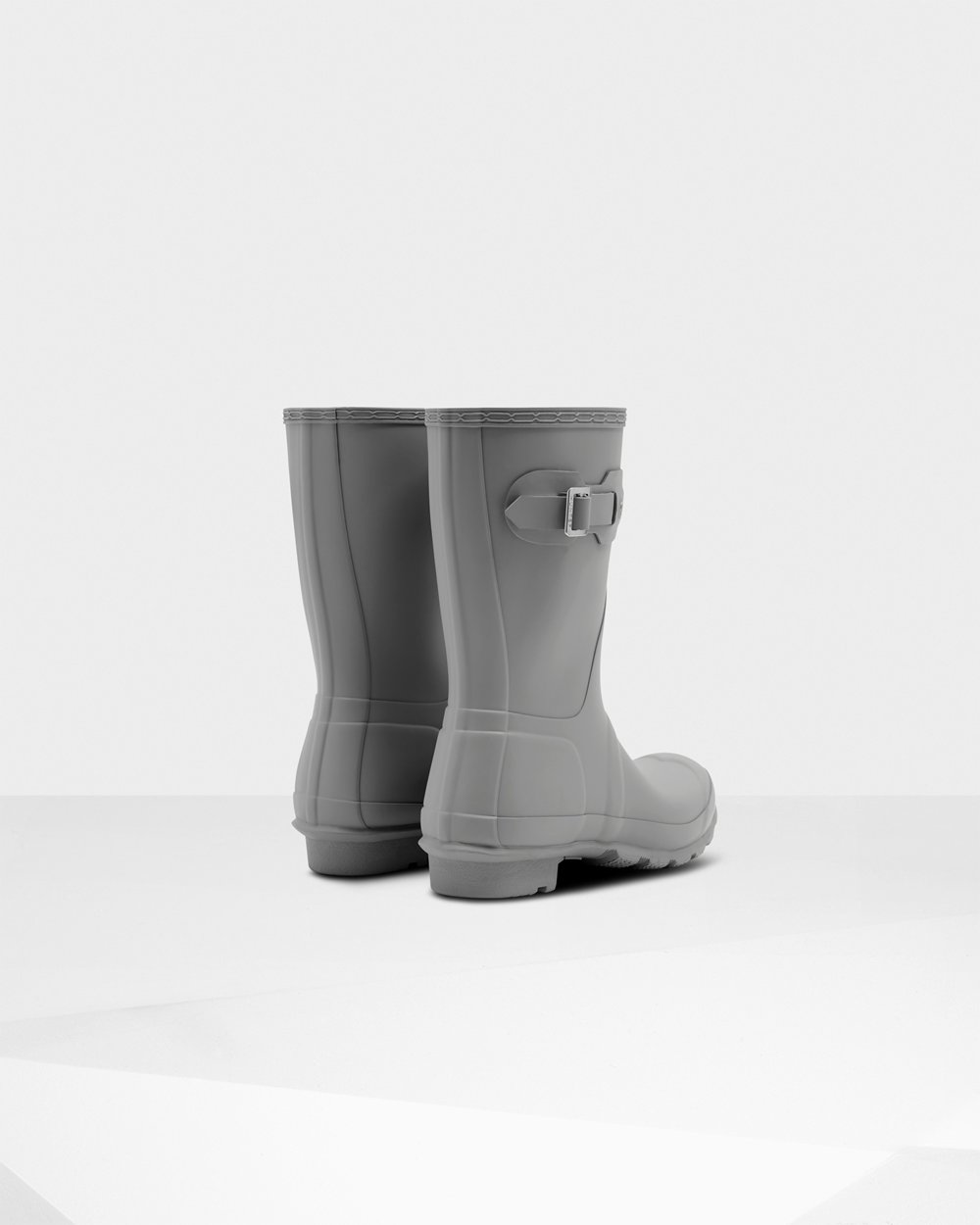 Womens Hunter Original - Short Rain Boots Grey - 3082-OTKJA